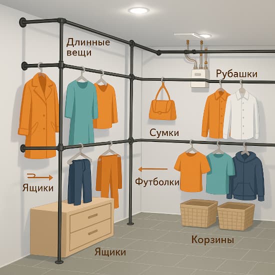 Стеллажная система для магазина